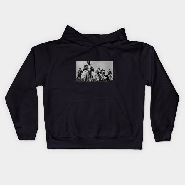 Seven Samurai Akira Kurosawa Kids Hoodie by MiljanaVuckovic